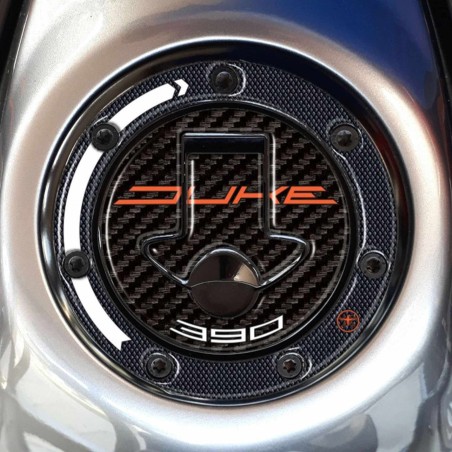 Adesivo 3D Protezione Tappo Serbatoio Moto Compatibile Con Ktm 390 Duke 2012-16